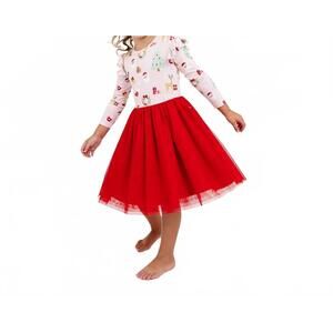 NEW EMERSON AND FRIENDS sugar plum bamboo tulle dress in multi